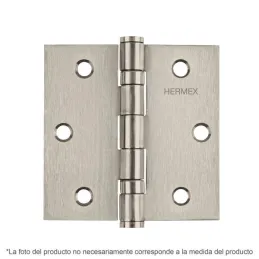  Bisagras cuadrada 4" Acero Inoxidable Capuchina CPlana 2.5mm Hermex 43229 11.440678 Bisagras cuadrada 4" Acero Inoxidable Capuc