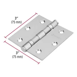  Bisagras cuadrada 3" Acero Inoxidable Capuchina CPlana 2mm Hermex 43227 7.542373 Bisagras cuadrada 3" Acero Inoxidable Capuchin