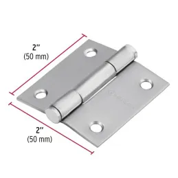  Bisagras cuadrada 2" Acero Inoxidable Capuchina CPlana 1.5mm Hermex 43225 3.389831 Bisagras cuadrada 2" Acero Inoxidable Capuch