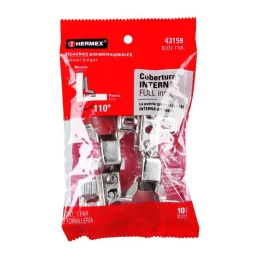  Bisagras Bidimensionales 110 Cobertura Interna 6x10cm 35mm 1Par Hermex 43159 3.135593 Bisagras Bidimensionales 110 Cobertura In