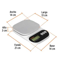  Balanzas Digital 5kg para Cocina PlatoInoxidable Truper 103116 20.338983 Balanzas Digital 5kg para Cocina PlatoInoxidable Trupe