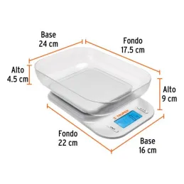 Balanzas Digital 5kg para Cocina PlatoABS Truper 102421 26.271186 Balanzas Digital 5kg para Cocina PlatoABS Truper 102421
Cuer Balanzas Digital 5kg para Cocina PlatoABS Truper 102421 26.271186 Balanzas Digital 5kg para Cocina PlatoABS Truper 102421
Cuer