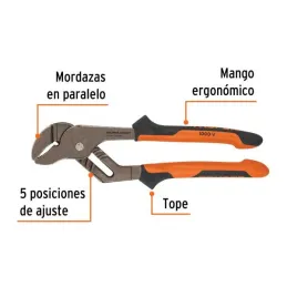  Alicates Picoloro 10" Aislado 1000V ConfortGrip 5Ajustes Truper 13068 22.033898 Alicates Picoloro 10" Aislado 1000V ConfortGrip