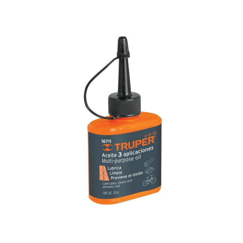  Aceite Lubricante Multiusos Protege Oxidacion y corrosion para metal 30 ml, A-31-30 16711 Truper 2.118644 Aceite Multiusos 30ml