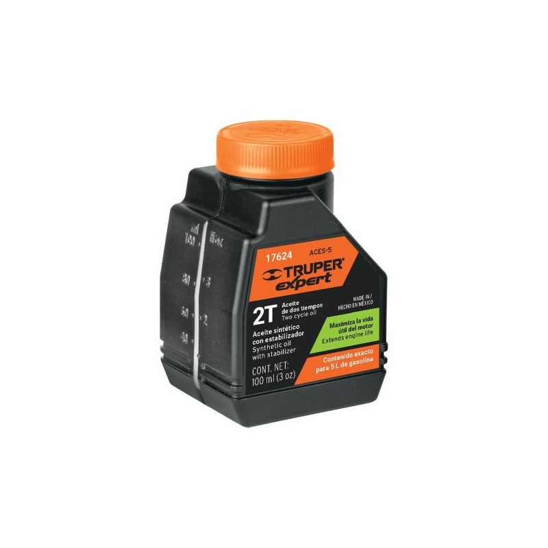  Aceite Sintetico 100ml 3oz Para 5L Gasolina motor 2 Tiempos Motos Desbrozadoras Motosierras, Truper ACES-5 17624  3.644068 Acei