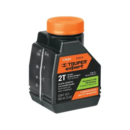  Aceite Sintetico 100ml 3oz Para 5L Gasolina motor 2 Tiempos Motos Desbrozadoras Motosierras, Truper ACES-5 17624  3.644068 Acei