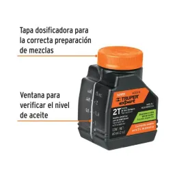  Aceite Sintetico 60ml 2oz Para 3L Gasolina motor 2 Tiempos Motos Desbrozadoras Motosierras, Truper ACES-2 14991 2.711864 Aceite