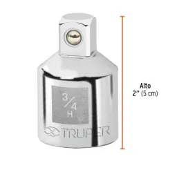 Adaptador Encastre 3/4" Hembra x1/2" Macho CrVanadio Truper 13424 14.915254 Adaptador Encastre 3/4" Hembra x 1/2" Macho, Truper Adaptador Encastre 3/4" Hembra x1/2" Macho CrVanadio Truper 13424 14.915254 Adaptador Encastre 3/4" Hembra x 1/2" Macho, Truper