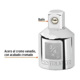 Adaptador Encastre 3/4" Hembra x1/2" Macho CrVanadio Truper 13424 14.915254 Adaptador Encastre 3/4" Hembra x 1/2" Macho, Truper Adaptador Encastre 3/4" Hembra x1/2" Macho CrVanadio Truper 13424 14.915254 Adaptador Encastre 3/4" Hembra x 1/2" Macho, Truper