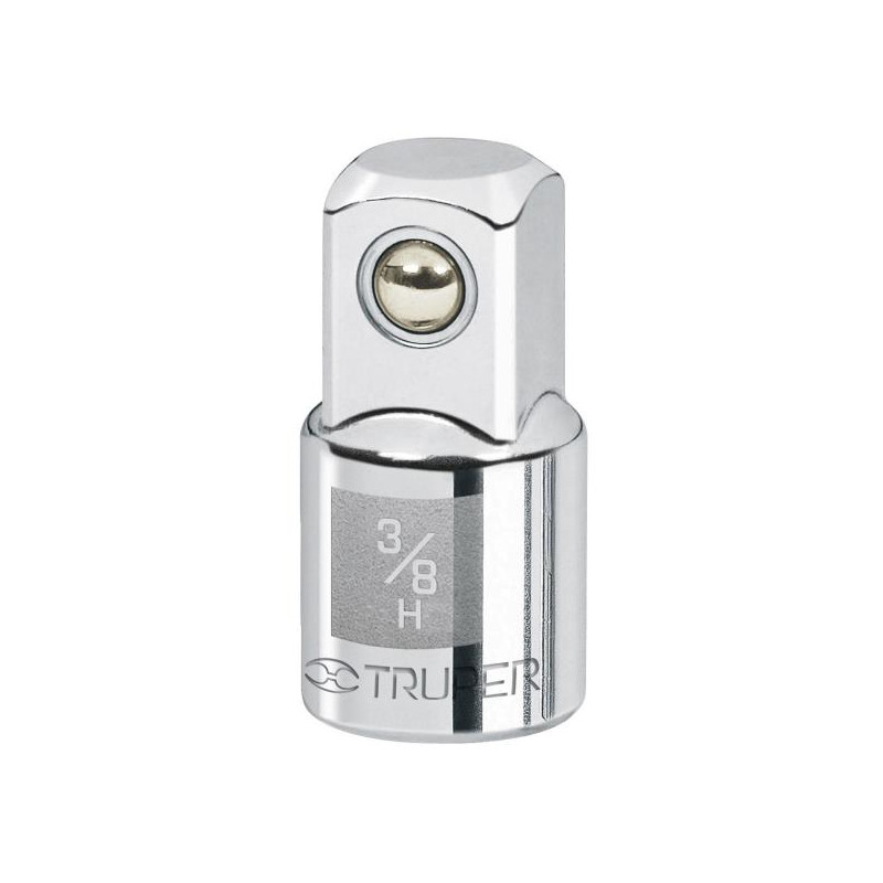  Adaptador Encastre 3/8" Hembra x1/2" Macho CrVanadio Truper 13420 5.169492 Adaptador Encastre 3/8" Hembra x 1/2" Macho, Truper 