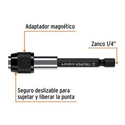  Adaptador Magnetico para Puntas L75mm Cambio Rapido, Truper 11873 6.779661 Adaptador Magnético para Puntas de 75mm, Cambio Rápi