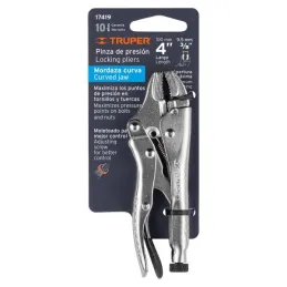  Alicates de Presion 4" Curvo CrMolibdeno Truper 17419 12.20339 Alicate de Presión Curvo 4", Truper 17419

Mordazas curvas de ac