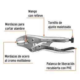  Alicates de Presion 4" Curvo CrMolibdeno Truper 17419 12.20339 Alicate de Presión Curvo 4", Truper 17419

Mordazas curvas de ac