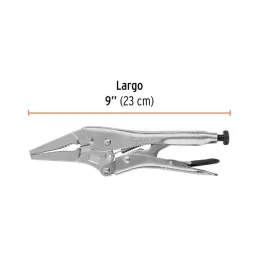  Alicates de Presion 9" Punta Larga CrMolibdeno Truper 17433 19.491525 Alicate de Presión Punta Larga 9", Truper 17433

Mordazas