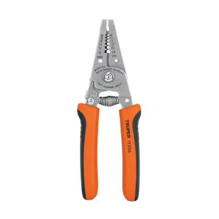  Alicates Pela Cable 6" 22-10 AWG Truper 17356 14.915254 Alicate Pela Cables 6", 22 a 10 AWG, Truper 17356

Fabricada en acero c