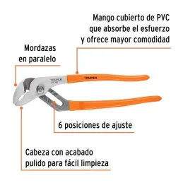  Alicates picoloro 10" Acarbono MangoPVC Truper 17351 17.79661 Alicate Pico de Loro 10" Mango de PVC, Truper 17351

Fabricada en