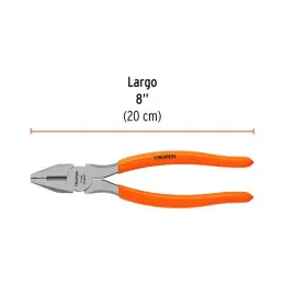  Alicates universal 8" CrVanadio MangoPVC Truper 17308 17.79661 Alicate Universal 8" Mango de PVC, Truper 17308 

Fabricada en a