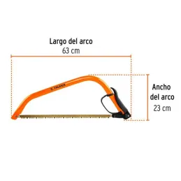  Arco de Sierra Montaraz 21", con dientes en Acero SK5, Especial para Cortes y Podas de Arboles, AJT-21 10254 Truper 21.186441 A