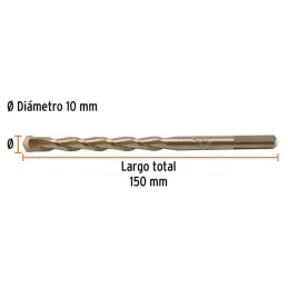 Brocas Concreto 10mm x150mm ZP3 Ctungsteno Truper 102349 3.389831 Brocas Concreto 10mm x 150mm ZP3 Ctungsteno Truper 102349

Cu