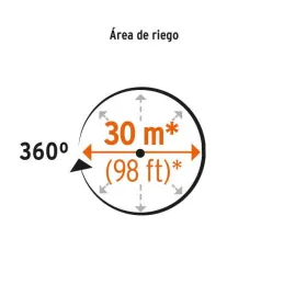  Aspersor Agricola 1", Alcance 15m, Area 360, 90 PSI, ASP-1BR 10317 Truper 79.661017 Aspersor Agricola 1", Alcance 15m, Area 360
