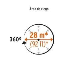  Aspersor Agricola 3/4", Alcance 15m, Area 360, 90 PSI, ASP-3/4BR 10316 Truper 44.067797 Aspersor Agricola 3/4", Alcance 15m, Ar