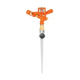  Aspersor Metalico 1 Via 3/4", Estaca 21cm, Alcance 10.4m, Area 360, 50 PSI, DOS-11 10327 Truper 20.338983 Aspersor Metalico Una