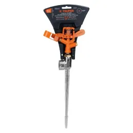  Aspersor Metalico 1 Via 3/4", Estaca 21cm, Alcance 10.4m, Area 360, 50 PSI, DOS-11 10327 Truper 20.338983 Aspersor Metalico Una