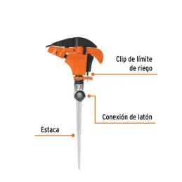  Aspersor Plastico 1 via 3/4", Estaca 21cm, Alcance 8.5m, Area 360, 50 PSI, ASP-P11 10336 Truper 11.186441 Aspersor Plastico Una