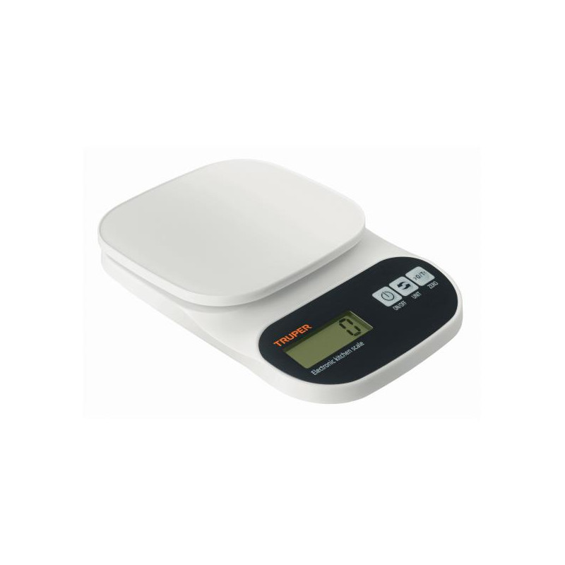  Balanzas Digital 5kg para Cocina PlatoABS Truper 15161 16.101695 Balanza Digital para Cocina, Capacidad 5kg, Plato Polipropilen