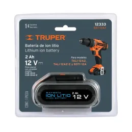 Bateria Ion Litio 12V Para Taladro TALI-12A2-2, BAT-12A2 12333 Truper 76.271186 Bateria Ion Litio 12V Para Taladro TALI-12A2, T Bateria Ion Litio 12V Para Taladro TALI-12A2-2, BAT-12A2 12333 Truper 76.271186 Bateria Ion Litio 12V Para Taladro TALI-12A2, T