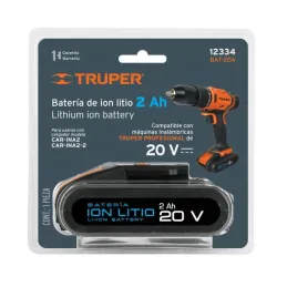  Bateria Ion Litio 18V Para Taladro TALI-18A2-2 y ROTI-18A2-2, BAT-18A2 12334 Truper 95.762712 Bateria Ion Litio 20V Para Taladr