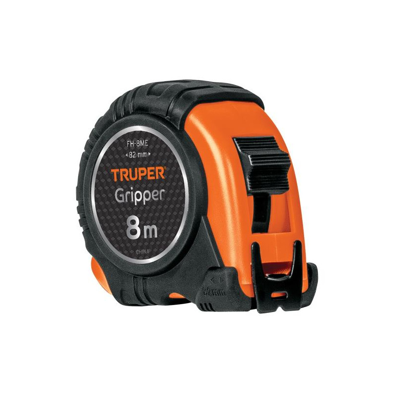  Wincha Flexometro Griper 8M con TPR, cinta medicion ambos lados, carcasa ABS, FH-8ME 15389 Truper 21.186441 Wincha Flexometro G
