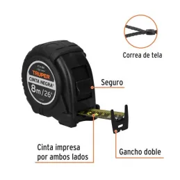  Winchas Flexometro Cinta Negra 8M TPR ABS Truper 11747 22.033898 Winchas Flexometro Cinta Negra 8M TPR ABS Truper 11747

Carcas