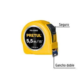  Winchas Flexometro Amarillo 5.5M CintaAncha ABS Pretul 28022 7.627119 Winchas Flexometro Amarillo 5.5M CintaAncha ABS Pretul 28