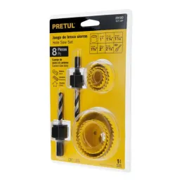  Juegos de 7 brocasierras acero al carbono y 1 mandril Pretul 29100 17.79661 Juegos de 7 brocasierras acero al carbono y 1 mandr