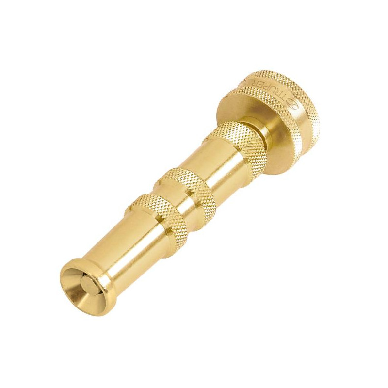  Pitones Chiflon para Manguera Conexión Roscada Hembra 3/4 Largo 4" Regulador de chorro de laton, CHMA-4 13136 Truper 12.711864 