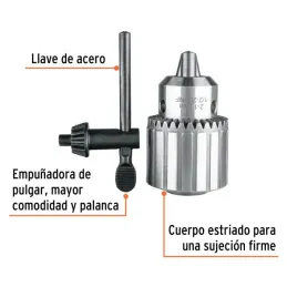  Mandriles Chucks con Llave 1/2" Truper 102476 27.966102 Mandriles Chucks con Llave 1/2" Truper 102476

Firme sujeción de acceso