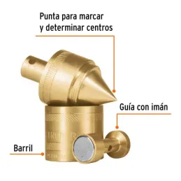  Plomada de Laton con Centro 582g, Para Uso en plomeria y construccion, PLOM-4L 17069 Truper 68.644068 Plomada de Laton con Cent