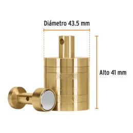  Plomada de Laton con Centro 352g, Para Uso en plomeria y construccion, PLOM-3L 17068 Truper 46.610169 Plomada de Laton con Cent