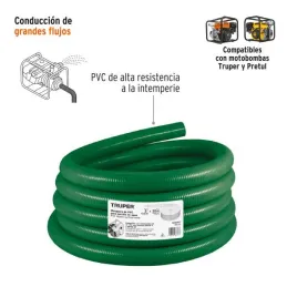  Rollos Mangueras Rigida 3" x30m succion para motobomba Truper 101040 1291.525424 Rollos Mangueras Rigida 3" x30m succion para m