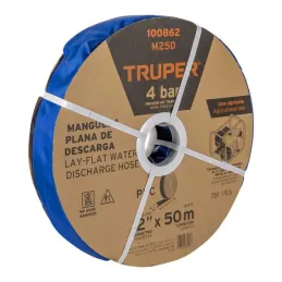  Rollos Mangueras Plana 2" x50m Descarga para motobombas Truper 100862 247.457627 Rollos Mangueras Plana 2" x50m Descarga para m