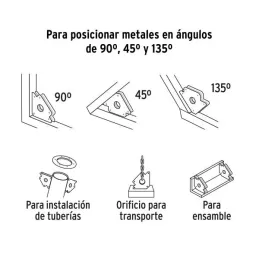  Escuadras Magnética 5" para soldar 25kg Pretul 28244 16.101695 Escuadras Magnética 5" para soldar 25kg Pretul 28244

Ideal para