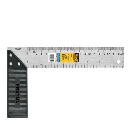  Escuadras Carpintero 8”  DobleGraduacion MangoABS Pretul 26087 7.542373 Escuadras Carpintero 8” DobleGraduacion MangoABS Pretul