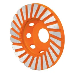  Copas de diamantes Turbo 4" DesbastePulidoNivelar Concreto E7/8 Truper 12258 138.135593 Copas de diamantes Turbo 4" DesbastePul