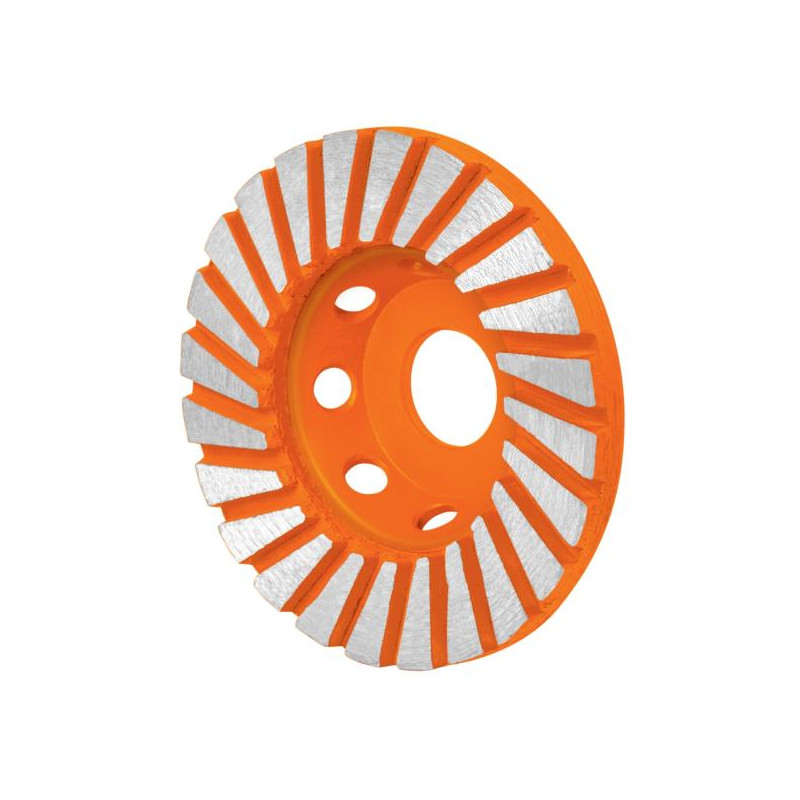  Copas de diamantes Turbo 4" DesbastePulidoNivelar Concreto E7/8 Truper 12258 138.135593 Copas de diamantes Turbo 4" DesbastePul