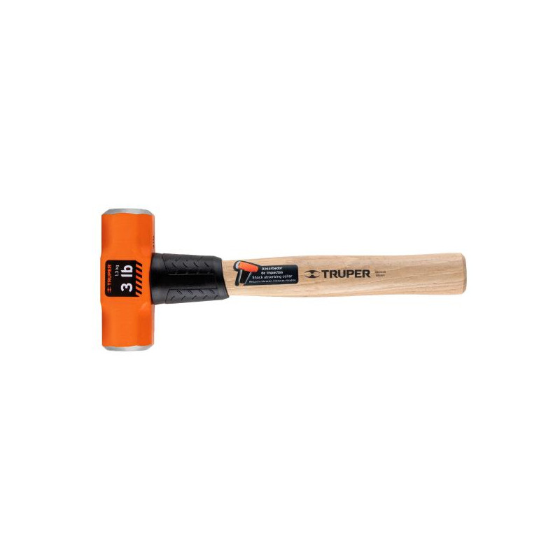  Comba Octagonal Cabeza 3 lb x12" Maquinada Termoplastico Truper 16507 21.186441 Comba Octagonal Cabeza 3 lb x12" Maquinada Term