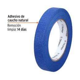 Cintas Masking Tape Azul 3/4" x50m para pintor Truper 12621 Truper-Cintas Masking Tape Azul 3/4" x50m para pintor Truper 12621 A