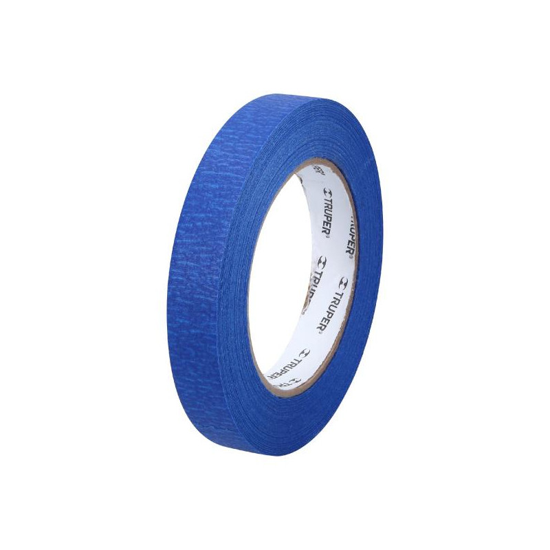 Cintas Masking Tape Azul 3/4" x50m para pintor Truper 12621 Truper-Cintas Masking Tape Azul 3/4" x50m para pintor Truper 12621 A