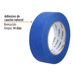  Cintas Masking Tape Azul 1-1/2" x50m para pintor Truper 12623 9.491525 Cintas Masking Tape Azul 1-1/2" x50m para pintor Truper 