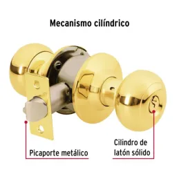  Cerraduras Pomo Oval Dorado brillante Entrada Hermex 43457 26.271186 Cerraduras Pomo Oval Dorado brillante Entrada Hermex 43457